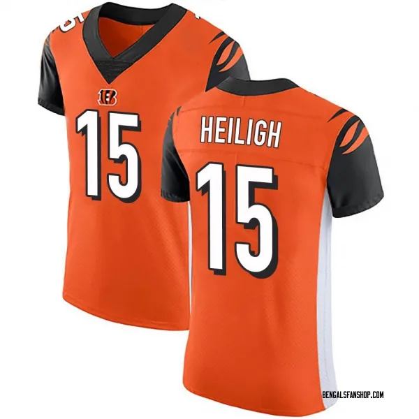 Men's Jaivon Heiligh Cincinnati Bengals Elite Orange Alternate Vapor Untouchable Jersey