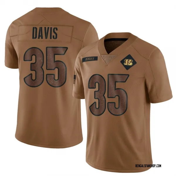 Men's Jalen Davis Cincinnati Bengals Limited Brown 2023 Salute To Service Jersey