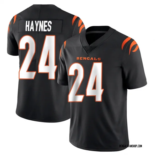 Men's Jamal Haynes Cincinnati Bengals Limited Black Team Color Vapor Untouchable Jersey