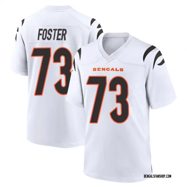 Men's Javon Foster Cincinnati Bengals Game White Jersey