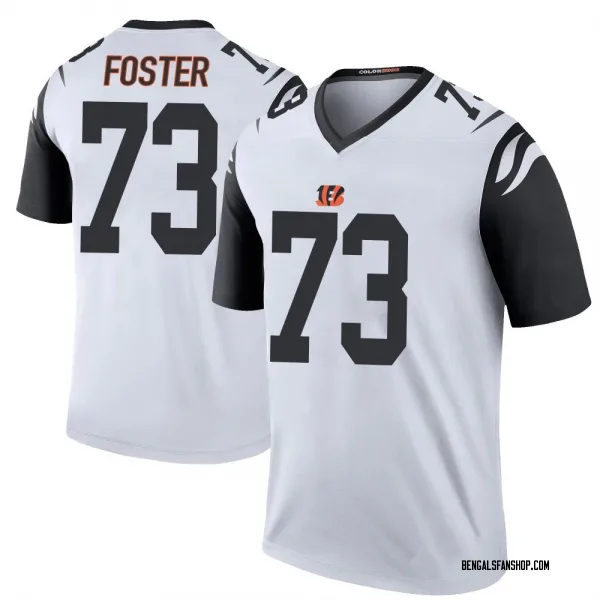 Men's Javon Foster Cincinnati Bengals Legend White Color Rush Jersey