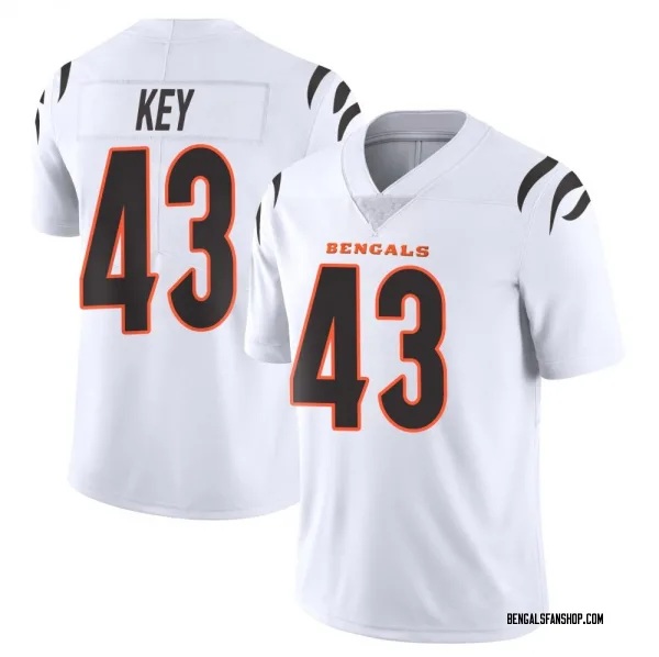 Men's Jaylen Key Cincinnati Bengals Limited White Vapor Untouchable Jersey