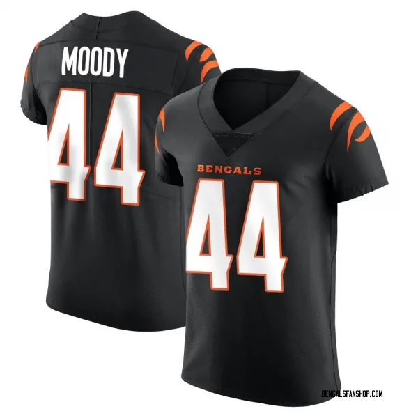 Men's Jaylen Moody Cincinnati Bengals Elite Black Team Color Vapor Untouchable Jersey