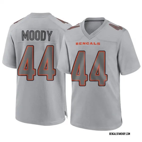 Men's Jaylen Moody Cincinnati Bengals Game Gray Atmosphere Fashion Jersey