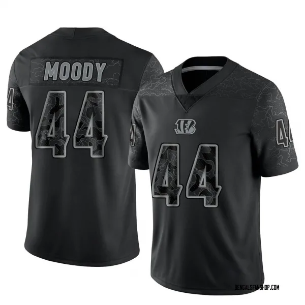 Men's Jaylen Moody Cincinnati Bengals Limited Black Reflective Jersey