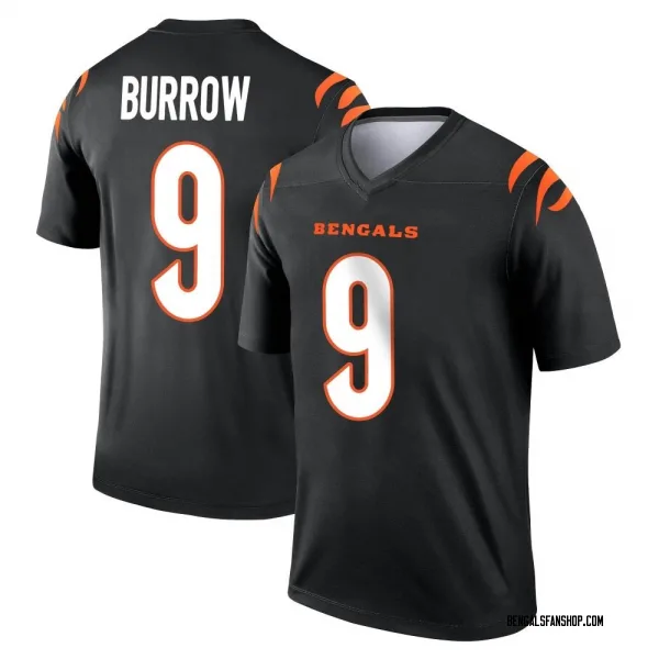 Men's Joe Burrow Cincinnati Bengals Legend Black Jersey