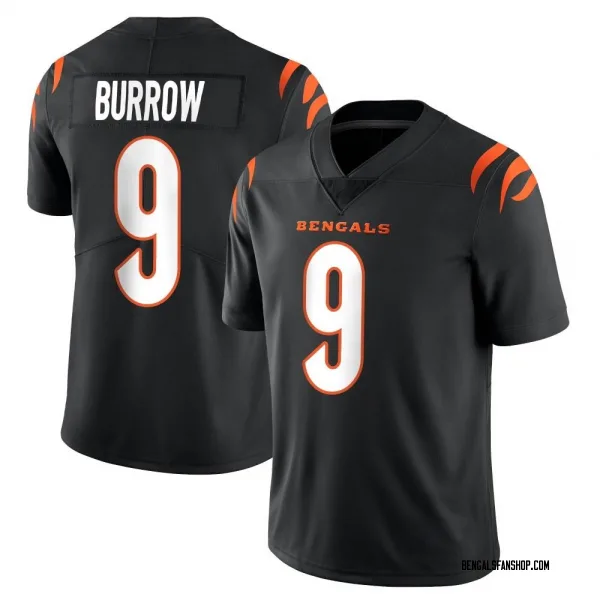 Men's Joe Burrow Cincinnati Bengals Limited Black Team Color Vapor Untouchable Jersey