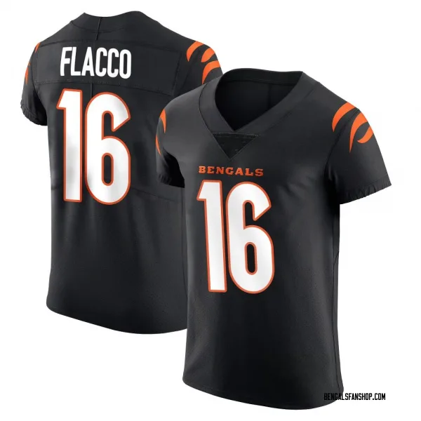 Men's Joe Flacco Cincinnati Bengals Elite Black Team Color Vapor Untouchable Jersey