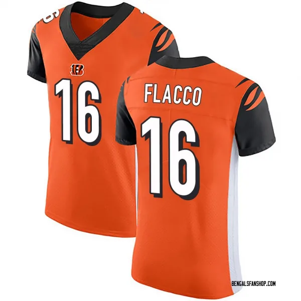 Men's Joe Flacco Cincinnati Bengals Elite Orange Alternate Vapor Untouchable Jersey