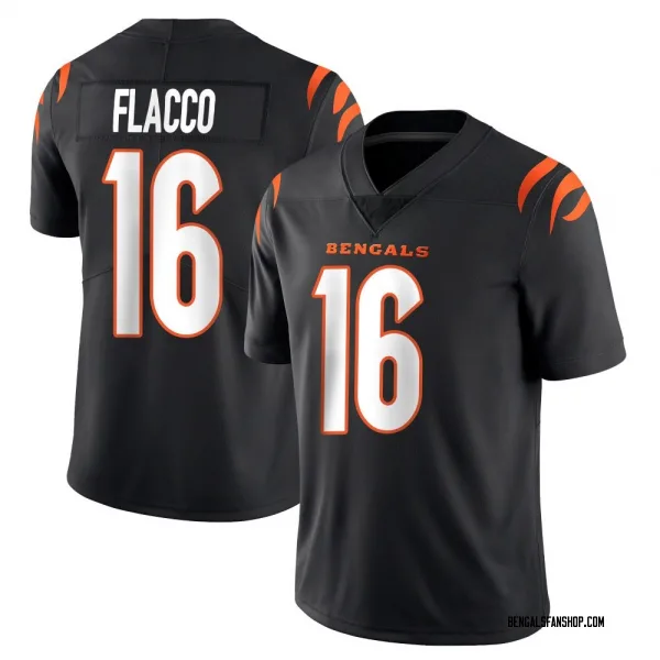 Men's Joe Flacco Cincinnati Bengals Limited Black Team Color Vapor Untouchable Jersey