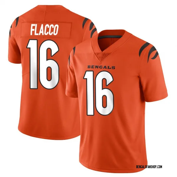 Men's Joe Flacco Cincinnati Bengals Limited Orange Vapor Untouchable Jersey