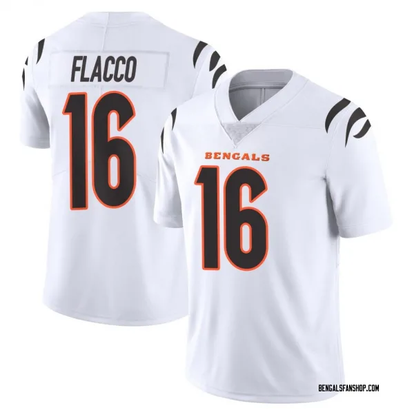 Men's Joe Flacco Cincinnati Bengals Limited White Vapor Untouchable Jersey