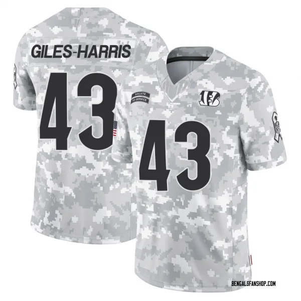Men's Joe Giles-Harris Cincinnati Bengals Limited Arctic Camo 2024 Salute to Service Jersey