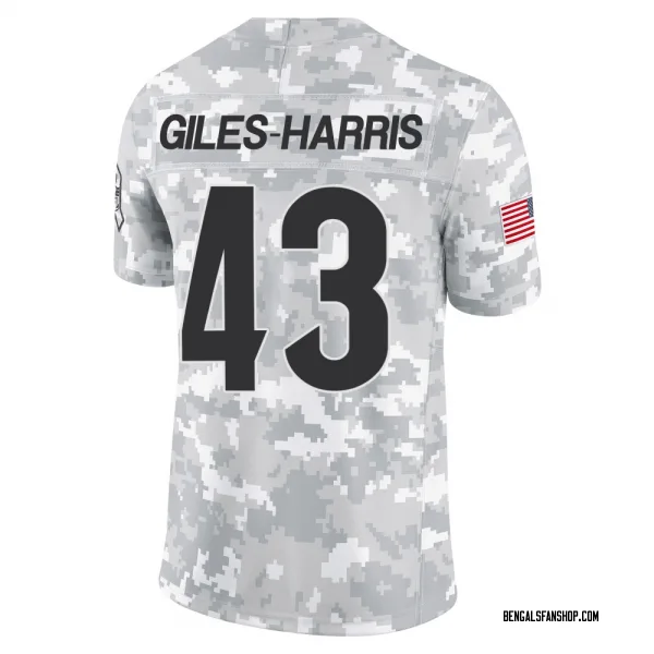 Men's Joe Giles-Harris Cincinnati Bengals Limited Arctic Camo 2024 Salute to Service Jersey