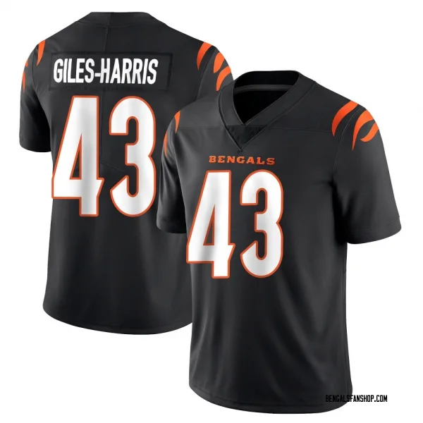 Men's Joe Giles-Harris Cincinnati Bengals Limited Black Team Color Vapor Untouchable Jersey