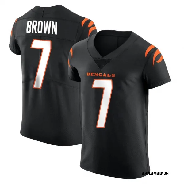 Men's Jon Brown Cincinnati Bengals Elite Black Team Color Vapor Untouchable Jersey
