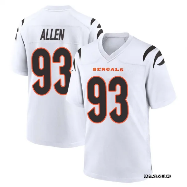 Men's Jonathan Allen Cincinnati Bengals Game White Jersey
