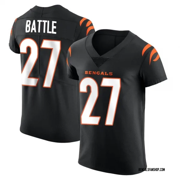 Men's Jordan Battle Cincinnati Bengals Elite Black Team Color Vapor Untouchable Jersey