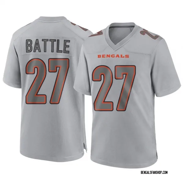 Men's Jordan Battle Cincinnati Bengals Game Gray Atmosphere Fashion Jersey