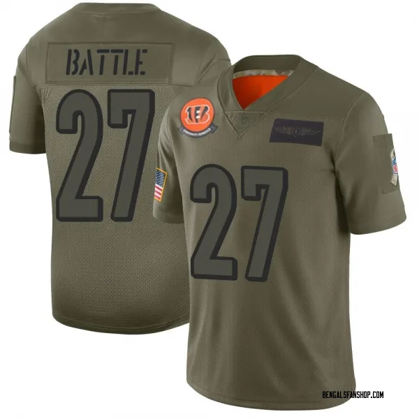 Men's Jordan Battle Cincinnati Bengals Limited Camo 2019 Salute to Service Jersey