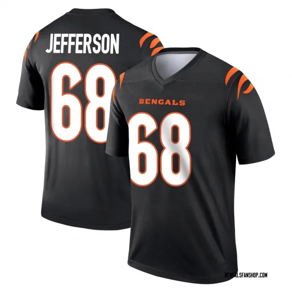 Men's Jordan Jefferson Cincinnati Bengals Legend Black Jersey