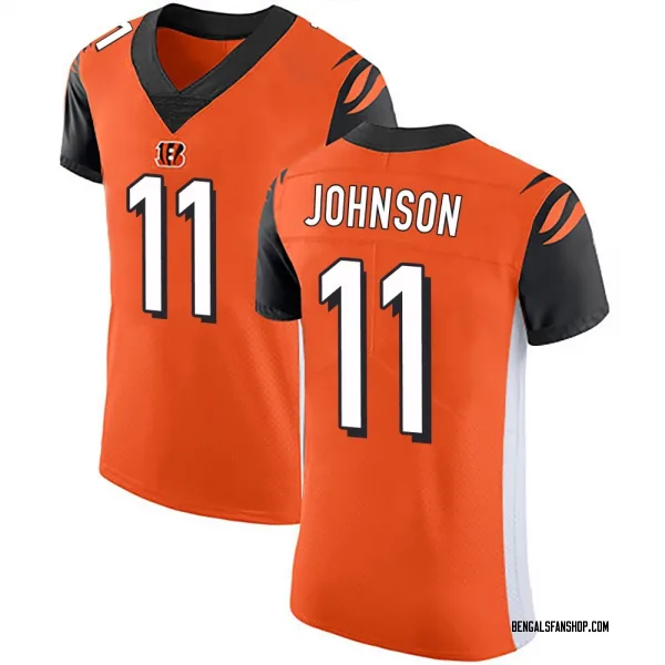 Men's Josh Johnson Cincinnati Bengals Elite Orange Alternate Vapor Untouchable Jersey
