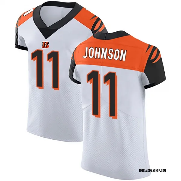Men's Josh Johnson Cincinnati Bengals Elite White Vapor Untouchable Jersey