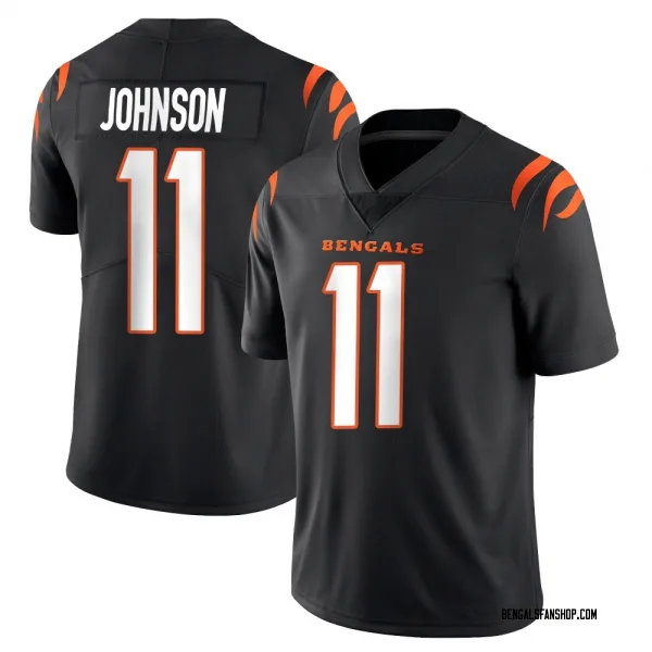 Men's Josh Johnson Cincinnati Bengals Limited Black Team Color Vapor Untouchable Jersey