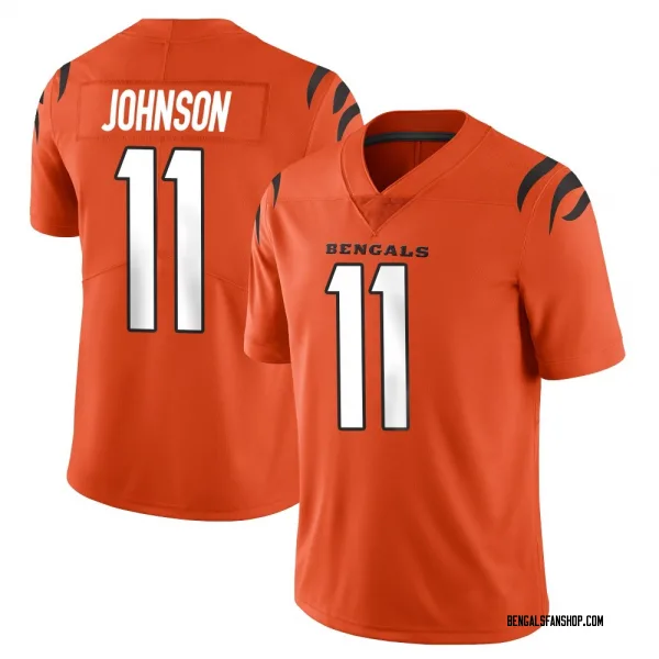 Men's Josh Johnson Cincinnati Bengals Limited Orange Vapor Untouchable Jersey