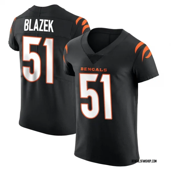 Men's Justin Blazek Cincinnati Bengals Elite Black Team Color Vapor Untouchable Jersey