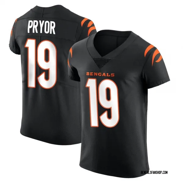 Men's Kendric Pryor Cincinnati Bengals Elite Black Team Color Vapor Untouchable Jersey