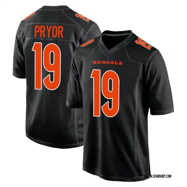 Men's Kendric Pryor Cincinnati Bengals Game Black Fashion Jersey