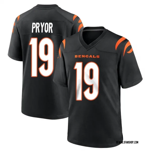 Men's Kendric Pryor Cincinnati Bengals Game Black Team Color Jersey