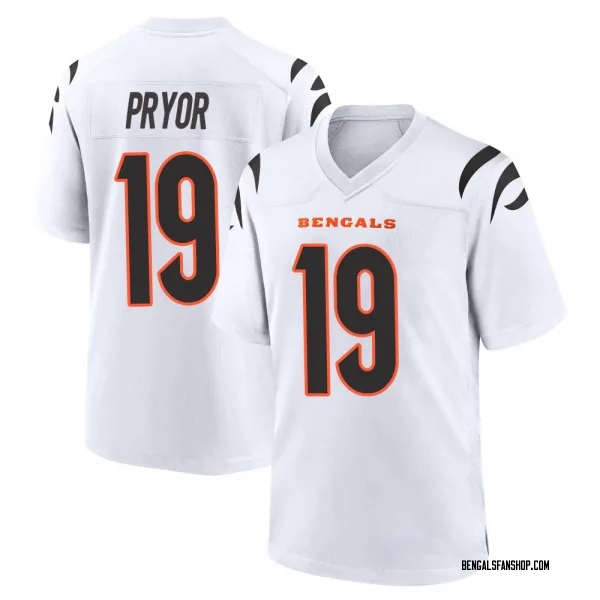 Men's Kendric Pryor Cincinnati Bengals Game White Jersey