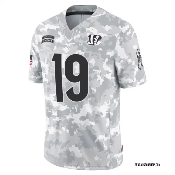 Men's Kendric Pryor Cincinnati Bengals Limited Arctic Camo 2024 Salute to Service Jersey
