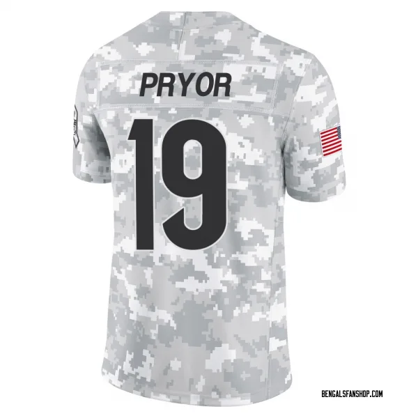Men's Kendric Pryor Cincinnati Bengals Limited Arctic Camo 2024 Salute to Service Jersey