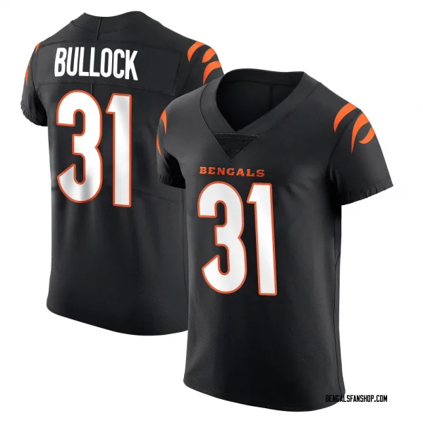 Men's Kentrel Bullock Cincinnati Bengals Elite Black Team Color Vapor Untouchable Jersey