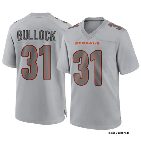 Men's Kentrel Bullock Cincinnati Bengals Game Gray Atmosphere Fashion Jersey