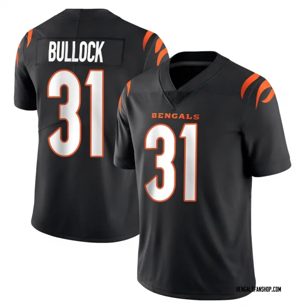 Men's Kentrel Bullock Cincinnati Bengals Limited Black Team Color Vapor Untouchable Jersey