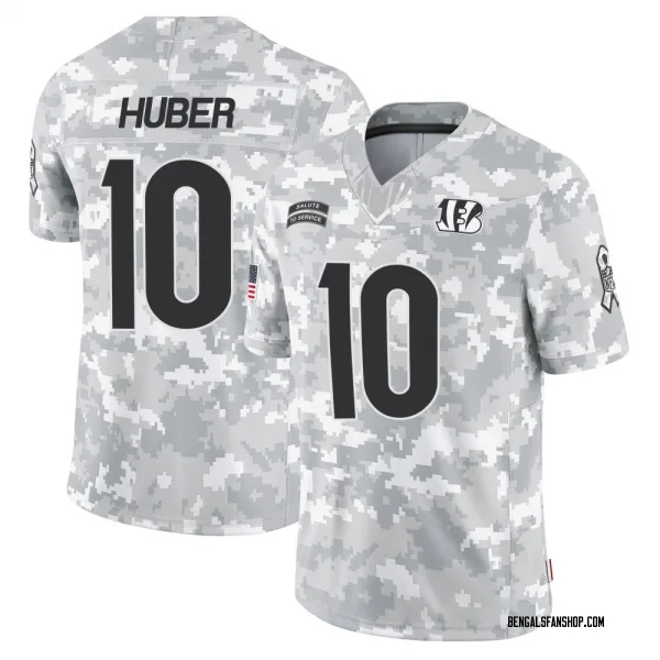 Men's Kevin Huber Cincinnati Bengals Limited Arctic Camo 2024 Salute to Service Jersey