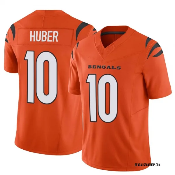 Men's Kevin Huber Cincinnati Bengals Limited Orange Vapor F.U.S.E. Jersey