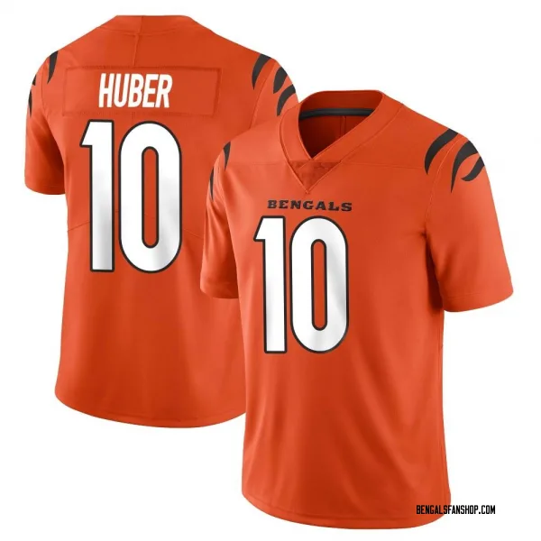 Men's Kevin Huber Cincinnati Bengals Limited Orange Vapor Untouchable Jersey