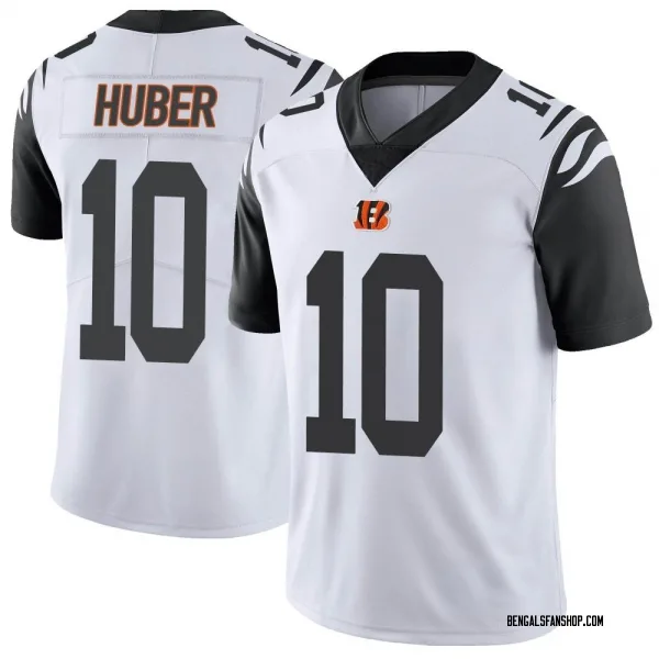 Men's Kevin Huber Cincinnati Bengals Limited White Color Rush Vapor Untouchable Jersey