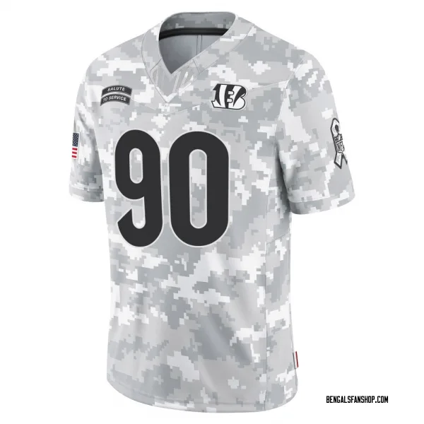 Men's Kris Jenkins Jr. Cincinnati Bengals Limited Arctic Camo 2024 Salute to Service Jersey