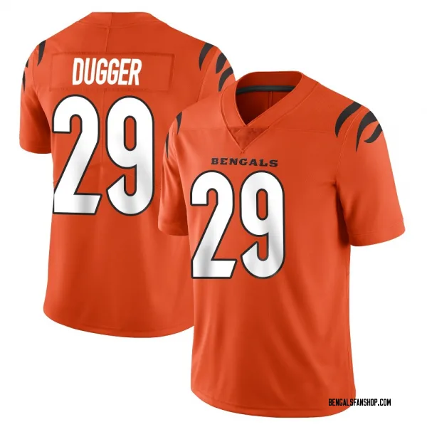 Men's Kyle Dugger Cincinnati Bengals Limited Orange Vapor Untouchable Jersey