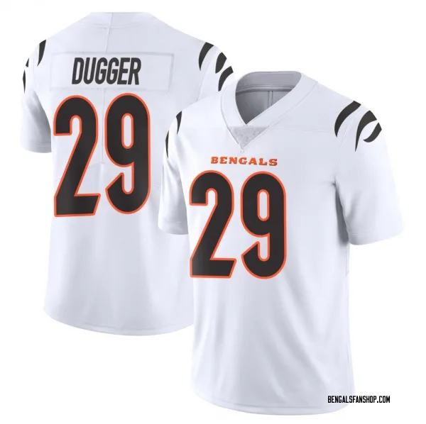 Men's Kyle Dugger Cincinnati Bengals Limited White Vapor Untouchable Jersey