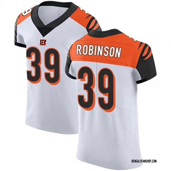 Men's Lance Robinson Cincinnati Bengals Elite White Vapor Untouchable Jersey