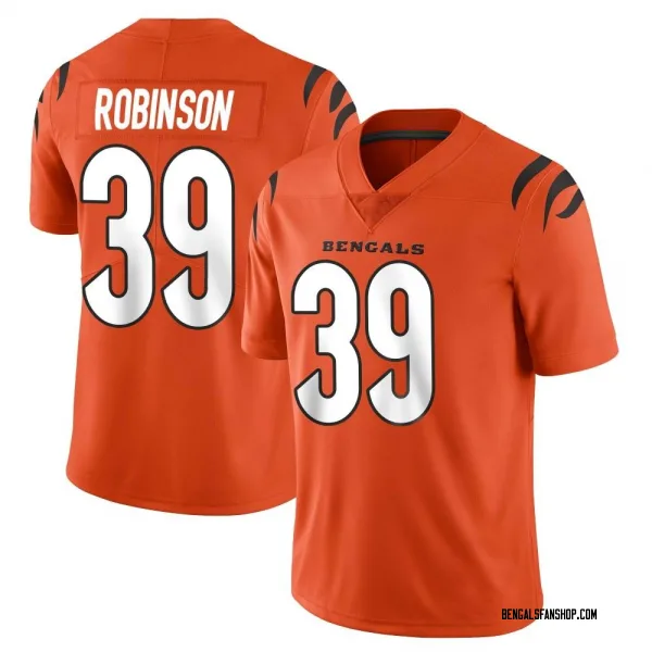 Men's Lance Robinson Cincinnati Bengals Limited Orange Vapor Untouchable Jersey