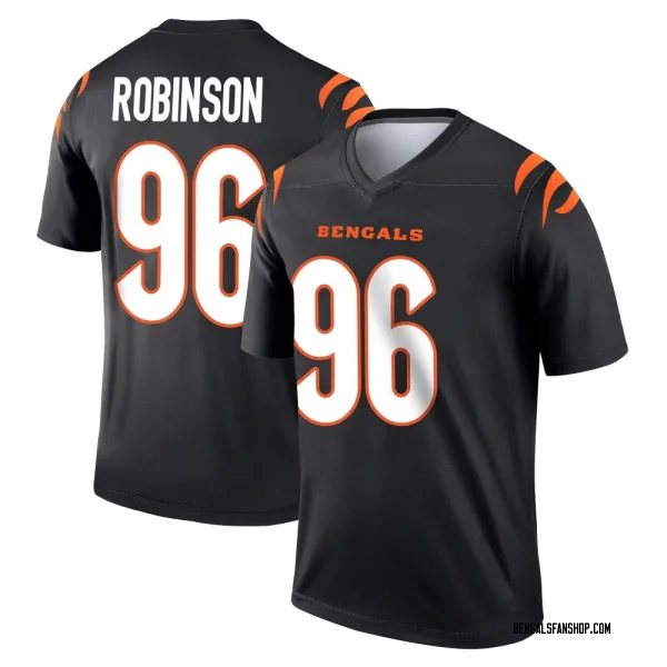 Men's Landon Robinson Cincinnati Bengals Legend Black Jersey