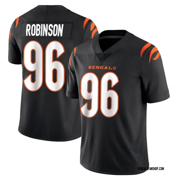 Men's Landon Robinson Cincinnati Bengals Limited Black Team Color Vapor Untouchable Jersey